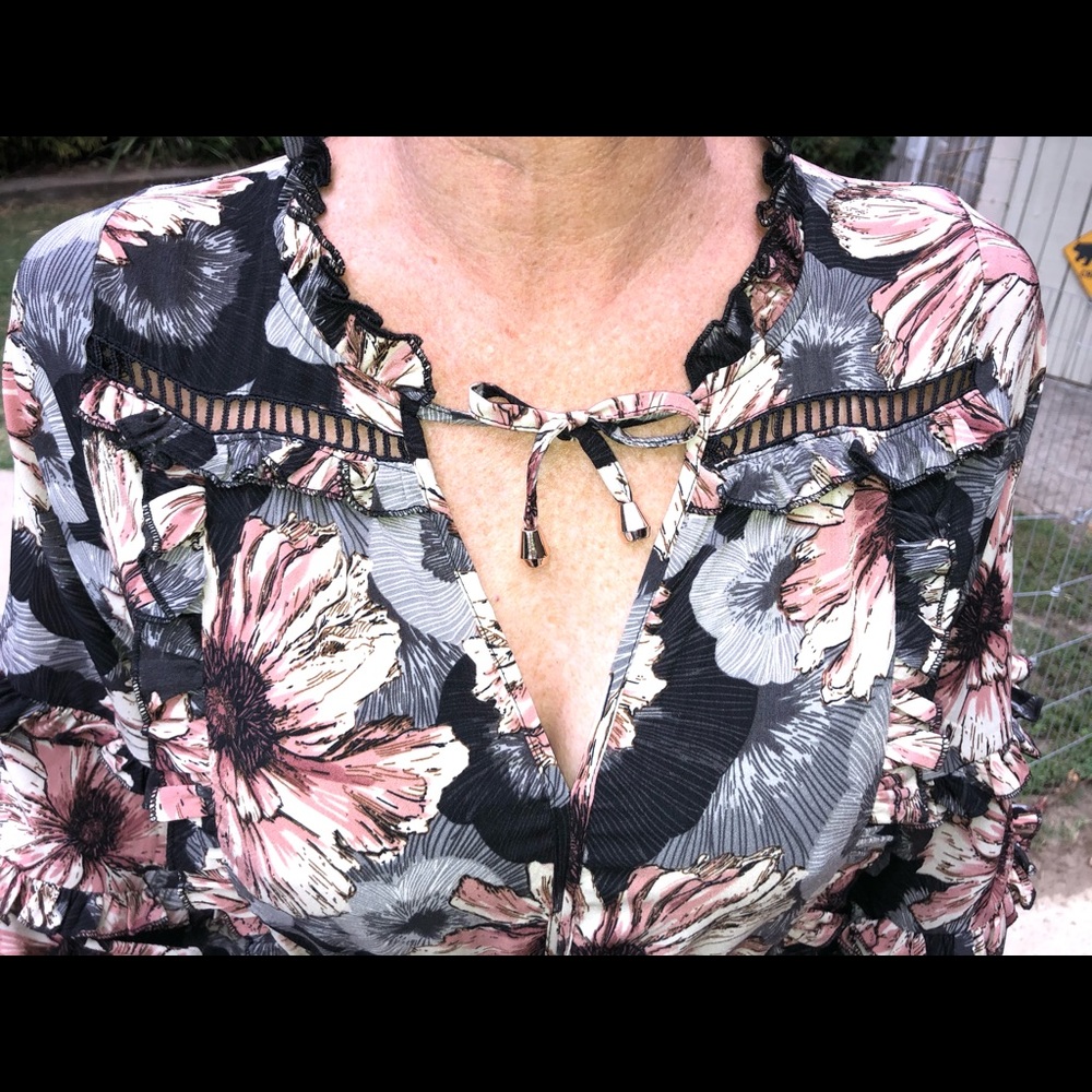 Golden Skies Floral Bohemian Dress